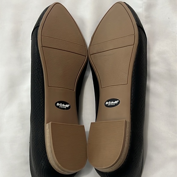 NWOB Dr. Scholl’s Black Snake Pointed Toe Flats - Picture 5 of 5